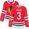 Dámské NHL Chicago Blackhawks dresy 3 Pierre Pilote Authentic Červené Adidas Domácí