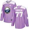 Pánské NHL Buffalo Sabres dresy Pierre Turgeon 77 Authentic Nachový Adidas Fights Cancer Practice