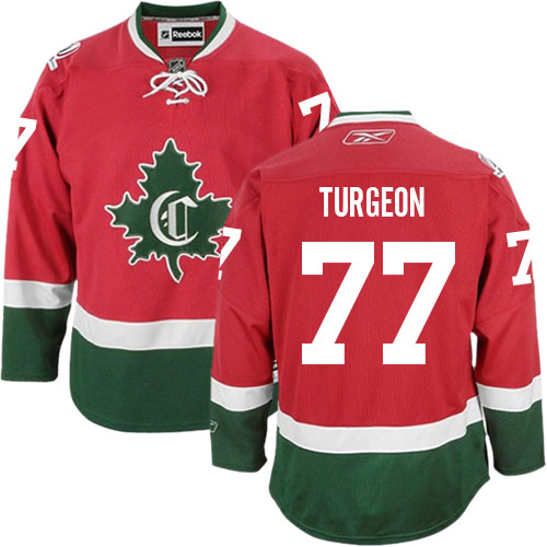 Pánské NHL Montreal Canadiens dresy Pierre Turgeon 77 Authentic Červené Reebok Alternativní New CD