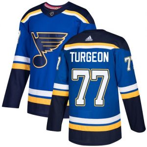 Pánské NHL St. Louis Blues dresy Pierre Turgeon 77 Authentic královská modrá Adidas Domácí