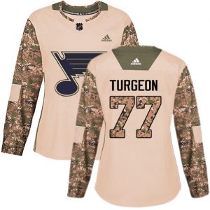 Dámské NHL St. Louis Blues dresy Pierre Turgeon 77 Authentic Camo Adidas Veterans Day Practice