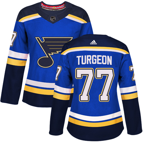 Dámské NHL St. Louis Blues dresy Pierre Turgeon 77 Authentic královská modrá Adidas Domácí