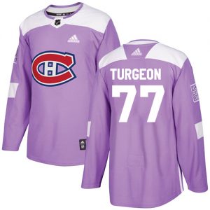 Dětské NHL Montreal Canadiens dresy Pierre Turgeon 77 Authentic Nachový Adidas Fights Cancer Practice