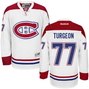 Dětské NHL Montreal Canadiens dresy Pierre Turgeon 77 Authentic Bílý Reebok Venkovní hokejové dresy