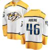 Pánské NHL Nashville Predators dresy 46 Pontus Aberg Breakaway Bílý Fanatics Branded Venkovní