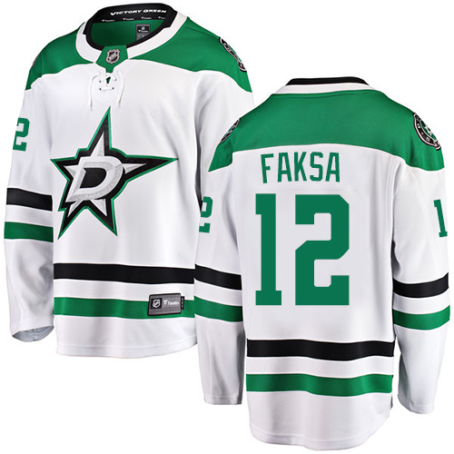 Pánské NHL Dallas Stars dresy 12 Radek Faksa Breakaway Bílý Fanatics Branded Venkovní