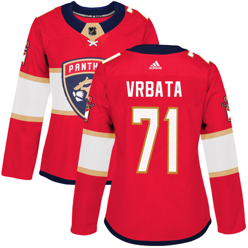 Dámské NHL Florida Panthers dresy 71 Radim Vrbata Authentic Červené Adidas Domácí