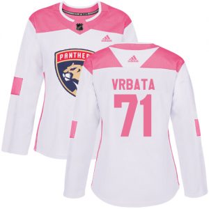 Dámské NHL Florida Panthers dresy 71 Radim Vrbata Authentic Bílý Růžový Adidas Fashion