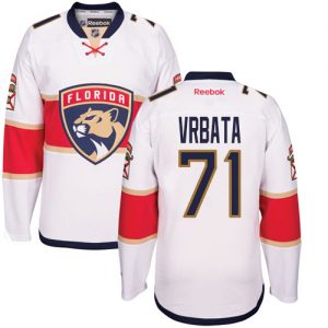 Dětské NHL Florida Panthers dresy 71 Radim Vrbata Authentic Bílý Reebok Venkovní hokejové dresy