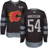 Pánské NHL Calgary Flames dresy 54 Rasmus Andersson Authentic Černá Adidas 1917 2017 100th Anniversary