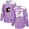 Pánské NHL Calgary Flames dresy 54 Rasmus Andersson Authentic Nachový Adidas Fights Cancer Practice