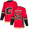 Pánské NHL Calgary Flames dresy 54 Rasmus Andersson Authentic Červené Adidas Domácí