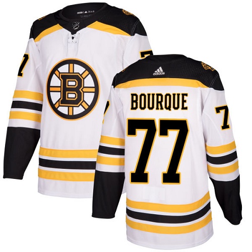 Pánské NHL Boston Bruins dresy Ray Bourque 77 Authentic Bílý Adidas Venkovní