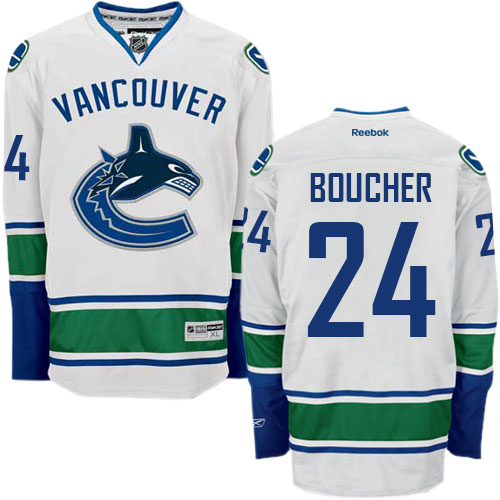 Dámské NHL Vancouver Canucks dresy 24 Reid Boucher Authentic Bílý Reebok Venkovní hokejové dresy