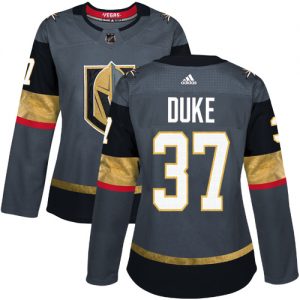 Dámské NHL Vegas Golden Knights dresy 37 Reid Duke Authentic Šedá Adidas Domácí