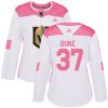 Dámské NHL Vegas Golden Knights dresy 37 Reid Duke Authentic Bílý Růžový Adidas Fashion