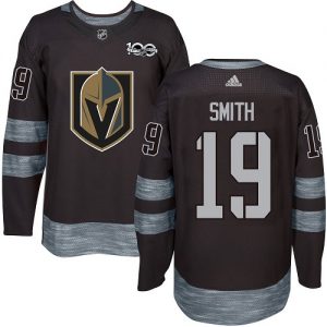 Pánské NHL Vegas Golden Knights dresy 19 Reilly Smith Authentic Černá Adidas 1917 2017 100th Anniversary