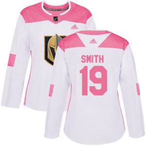 Dámské NHL Vegas Golden Knights dresy 19 Reilly Smith Authentic Bílý Růžový Adidas Fashion