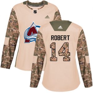 Dámské NHL Colorado Avalanche dresy 14 Rene Robert Authentic Camo Adidas Veterans Day Practice