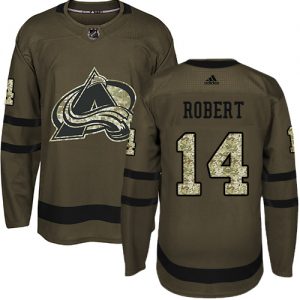 Dětské NHL Colorado Avalanche dresy 14 Rene Robert Authentic Zelená Adidas Salute to Service