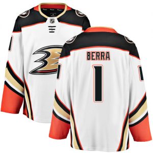 Dětské NHL Anaheim Ducks dresy 1 Reto Berra Breakaway Bílý Fanatics Branded Venkovní