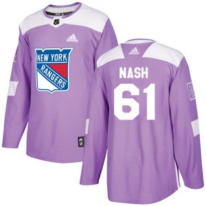 Pánské NHL New York Rangers dresy 61 Rick Nash Authentic Nachový Adidas Fights Cancer Practice