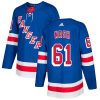 Pánské NHL New York Rangers dresy 61 Rick Nash Authentic Kuninkaallisen modrá Adidas Domácí
