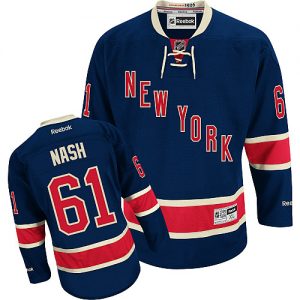 Dětské NHL New York Rangers dresy 61 Rick Nash Authentic Námořnická modrá Reebok Alternativní hokejové dresy