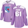 Dětské NHL New York Rangers dresy 61 Rick Nash Authentic Nachový Adidas Fights Cancer Practice