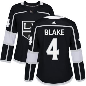 Dámské NHL Los Angeles Kings dresy 4 Rob Blake Authentic Černá Adidas Domácí