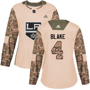 Dámské NHL Los Angeles Kings dresy 4 Rob Blake Authentic Camo Adidas Veterans Day Practice