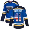 Dětské NHL St. Louis Blues dresy 41 Robert Bortuzzo Authentic modrá Adidas USA Flag Fashion
