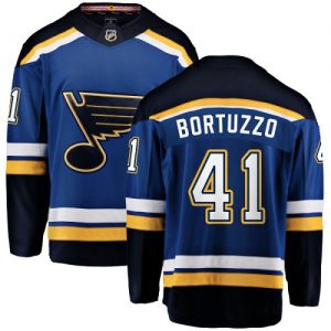Dětské NHL St. Louis Blues dresy 41 Robert Bortuzzo Breakaway královská modrá Fanatics Branded Domácí