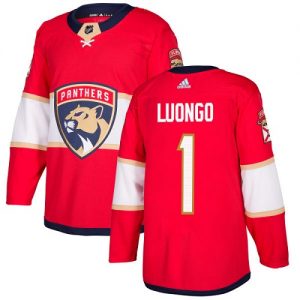 Pánské NHL Florida Panthers dresy 1 Roberto Luongo Authentic Červené Adidas Domácí