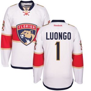 Pánské NHL Florida Panthers dresy 1 Roberto Luongo Authentic Bílý Reebok Venkovní hokejové dresy