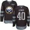 Pánské NHL Buffalo Sabres dresy Robin Lehner 40 Authentic Černá Adidas 1917 2017 100th Anniversary