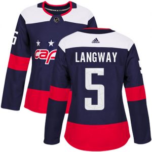Dámské NHL Washington Capitals dresy 5 Rod Langway Authentic Námořnická modrá Adidas 2018 Stadium Series