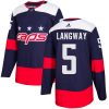 Dětské NHL Washington Capitals dresy 5 Rod Langway Authentic Námořnická modrá Adidas 2018 Stadium Series