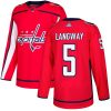 Dětské NHL Washington Capitals dresy 5 Rod Langway Authentic Červené Adidas Domácí