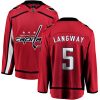 Pánské NHL Washington Capitals dresy 5 Rod Langway Breakaway Červené Fanatics Branded Domácí