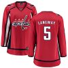 Dámské NHL Washington Capitals dresy 5 Rod Langway Breakaway Červené Fanatics Branded Domácí