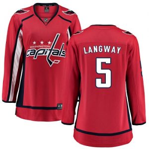 Dámské NHL Washington Capitals dresy 5 Rod Langway Breakaway Červené Fanatics Branded Domácí