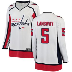 Dámské NHL Washington Capitals dresy 5 Rod Langway Breakaway Bílý Fanatics Branded Venkovní