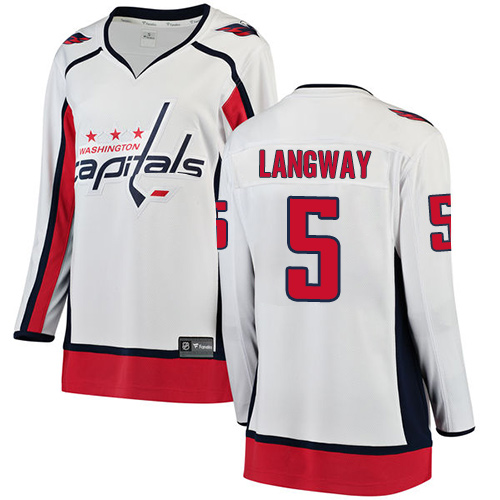 Dámské NHL Washington Capitals dresy 5 Rod Langway Breakaway Bílý Fanatics Branded Venkovní