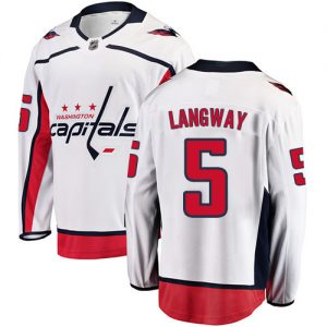 Dětské NHL Washington Capitals dresy 5 Rod Langway Breakaway Bílý Fanatics Branded Venkovní