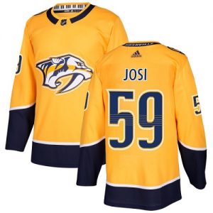 Pánské NHL Nashville Predators dresy 59 Roman Josi Authentic Zlato Adidas Domácí
