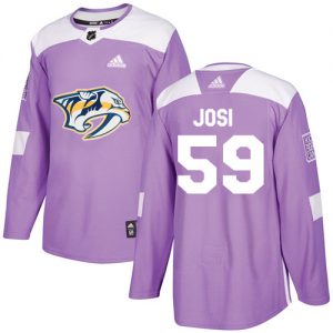 Dětské NHL Nashville Predators dresy 59 Roman Josi Authentic Nachový Adidas Fights Cancer Practice