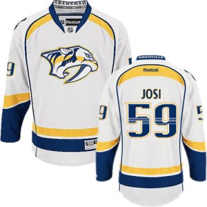 Dětské NHL Nashville Predators dresy 59 Roman Josi Authentic Bílý Reebok Venkovní hokejové dresy