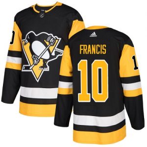 Pánské NHL Pittsburgh Penguins dresy 10 Ron Francis Authentic Černá Adidas Domácí