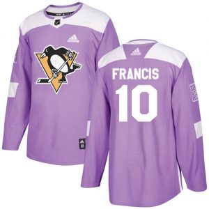 Pánské NHL Pittsburgh Penguins dresy 10 Ron Francis Authentic Nachový Adidas Fights Cancer Practice